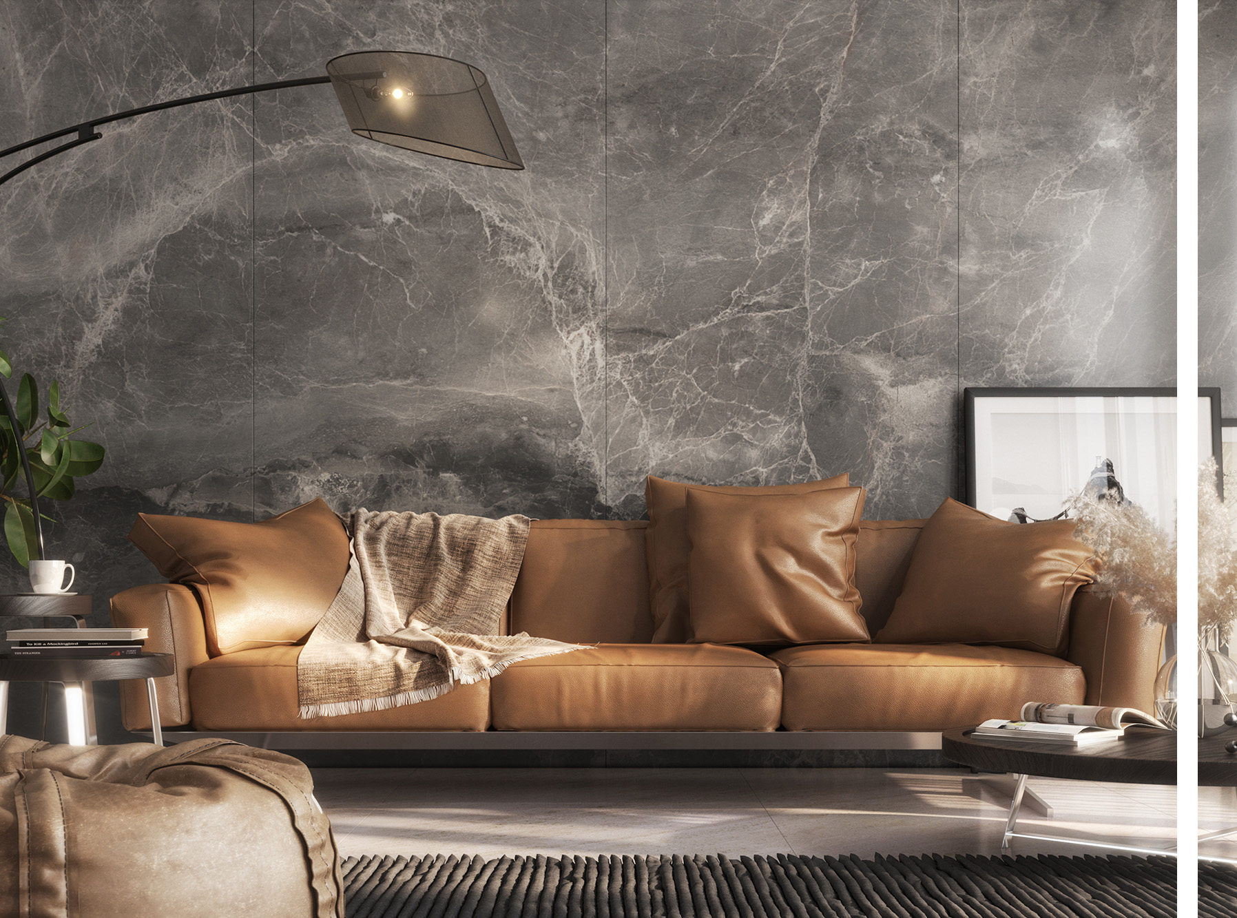 Marble Grey Living room Image